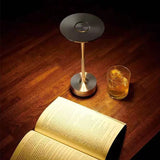 Aluminum Alloy Simple Decorative Lamp LED Night Light Infinitely Dimmable Atmosphere Retro Portable Rechargeable Touch Desk Lamp