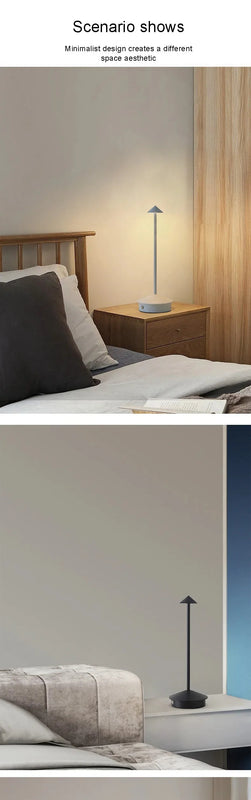 Type-C Rechargeable Table Lamp Creative Dining Touch Led Hotel Bar Coffee Pina Table Lamp Lampada Da Tavolo Decorative Desk Lamp