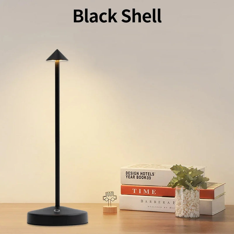 Type-C Rechargeable Table Lamp Creative Dining Touch Led Hotel Bar Coffee Pina Table Lamp Lampada Da Tavolo Decorative Desk Lamp