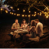 G40 Outdoor Solar String Light Garland LED Solar String Lights 24V Globe Waterproof Hanging Lights for Garden Backyard Cafe