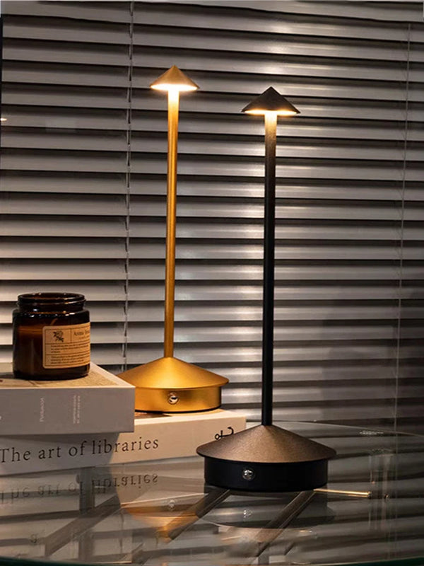 Type-C Rechargeable Table Lamp Creative Dining Touch Led Hotel Bar Coffee Pina Table Lamp Lampada Da Tavolo Decorative Desk Lamp
