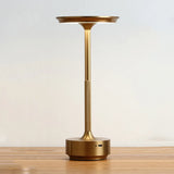 Aluminum Alloy Simple Decorative Lamp LED Night Light Infinitely Dimmable Atmosphere Retro Portable Rechargeable Touch Desk Lamp