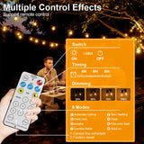 G40 Outdoor Solar String Light Garland LED Solar String Lights 24V Globe Waterproof Hanging Lights for Garden Backyard Cafe