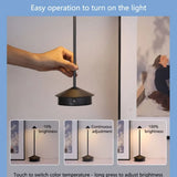 Hotel Rechargeable Table Lamp Creative Dining Touch Led Bar Coffee Pina pro Table Lamp Lampada Da Tavolo Decorative Desk Lamp