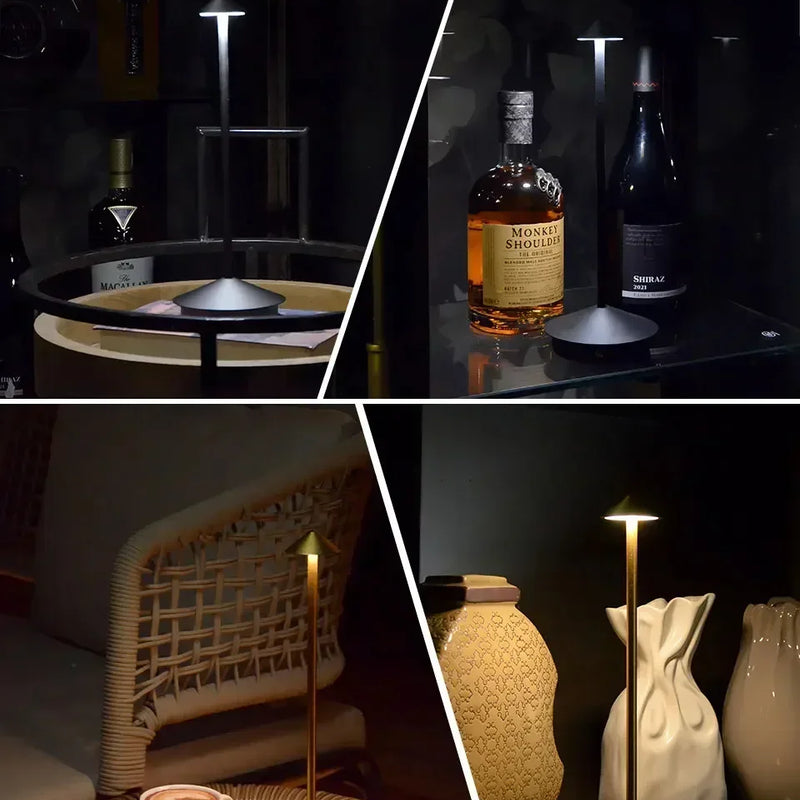 Hotel Rechargeable Table Lamp Creative Dining Touch Led Bar Coffee Pina pro Table Lamp Lampada Da Tavolo Decorative Desk Lamp