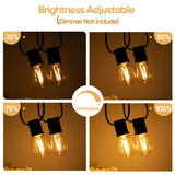 Plastic S14 Led Garland E27 220V EU String Lights Shatterproof Waterproof Connectable Garden Outdoor New Year Decorative Garland