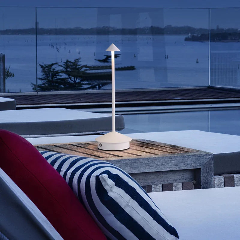 Type-C Rechargeable Table Lamp Creative Dining Touch Led Hotel Bar Coffee Pina Table Lamp Lampada Da Tavolo Decorative Desk Lamp