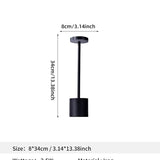 Portable LED Cordless Touch Table Lamps Rechargeable Desk Lamp 3Colors Adjustable Bedside Creative Ambient Light  for Room Decor