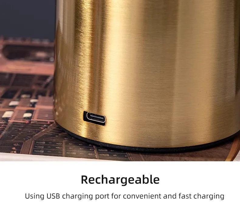 Portable LED Cordless Touch Table Lamps Rechargeable Desk Lamp 3Colors Adjustable Bedside Creative Ambient Light  for Room Decor