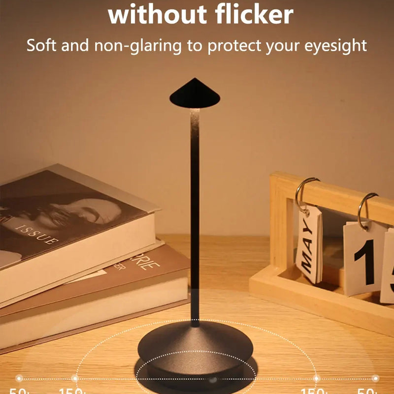Hotel Rechargeable Table Lamp Creative Dining Touch Led Bar Coffee Pina pro Table Lamp Lampada Da Tavolo Decorative Desk Lamp