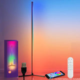 RGB Dream Color Floor Lamp with Music Sync Modern 16 Million Color Changing Standing Mood Light For Bedroom Living Room